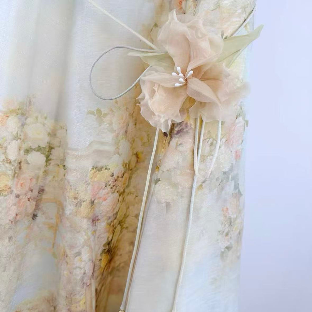 Watercolor Floral Maxi Dress