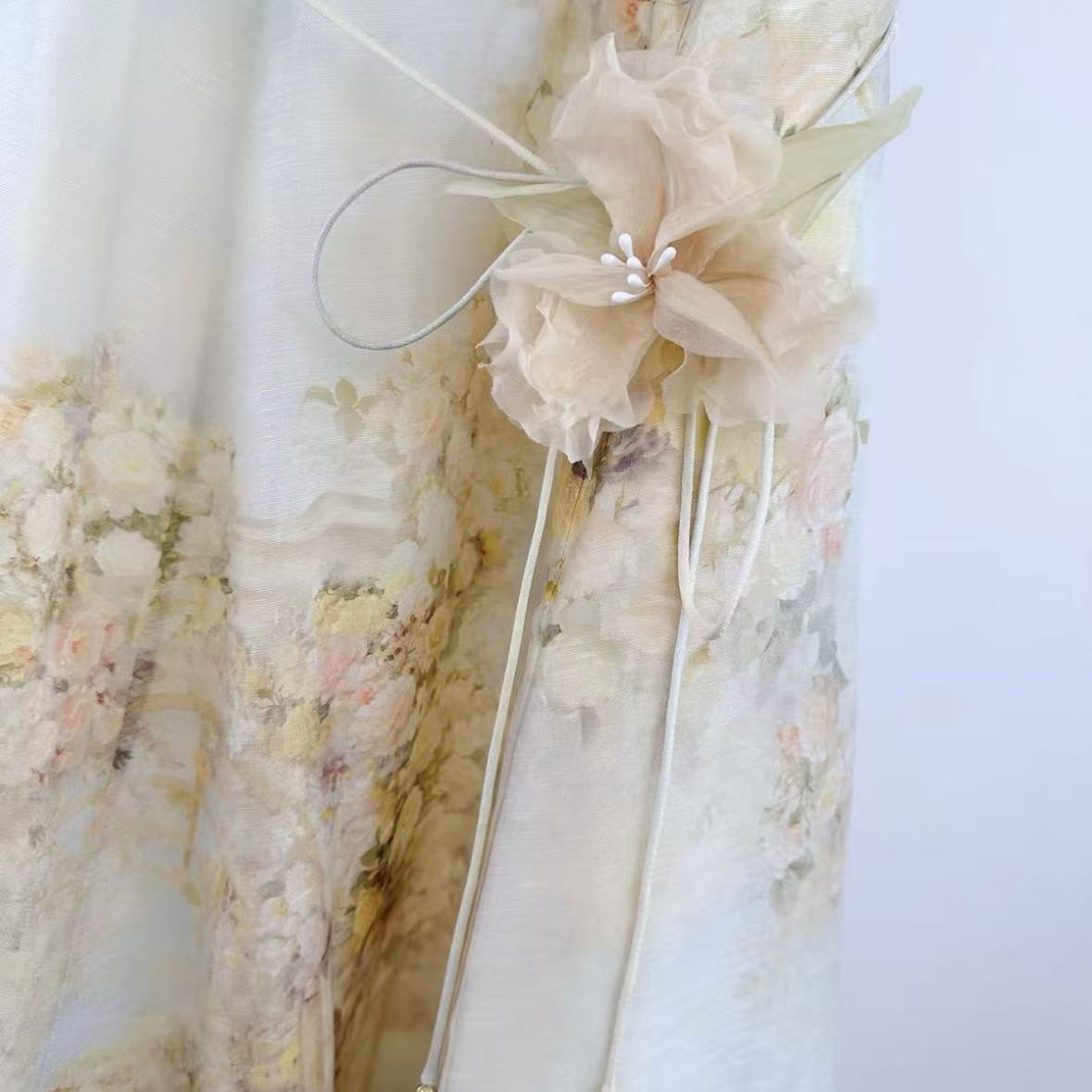 Watercolor Floral Maxi Dress