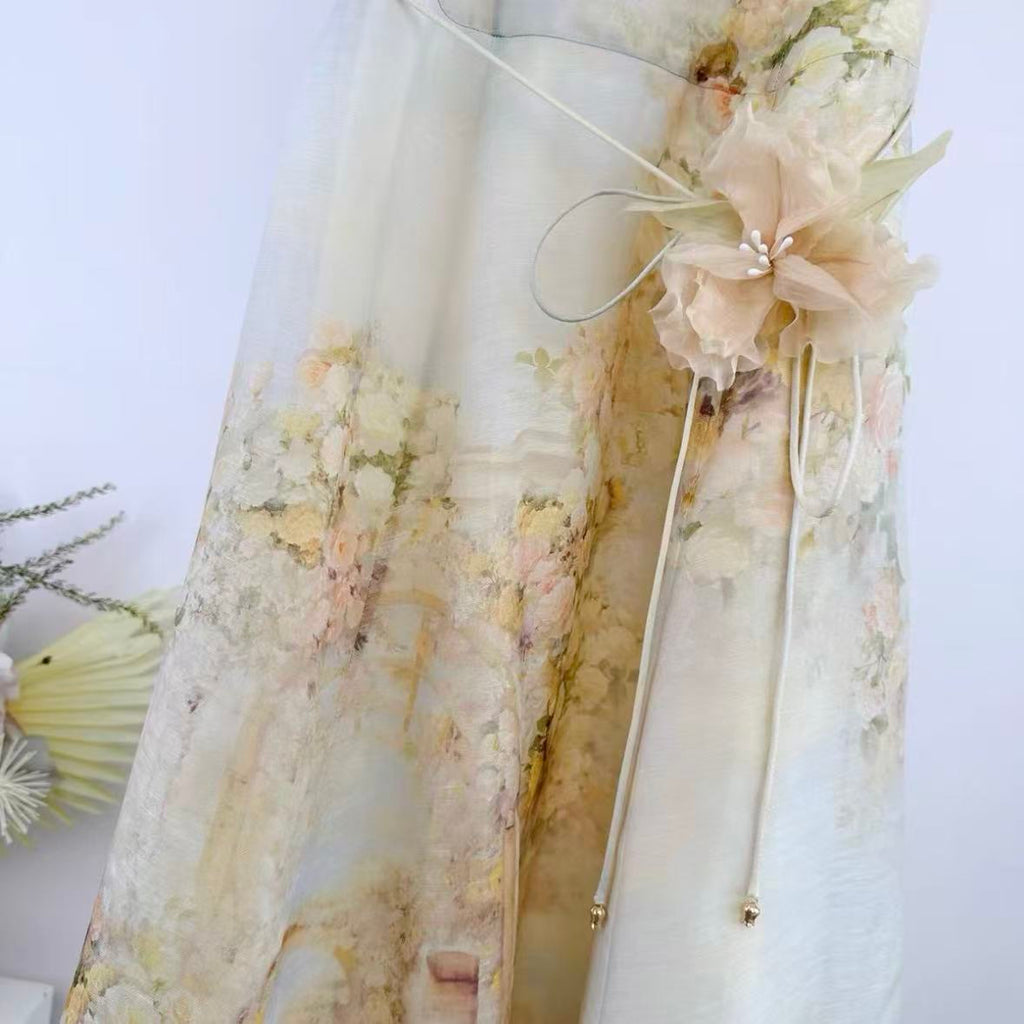 Watercolor Floral Maxi Dress