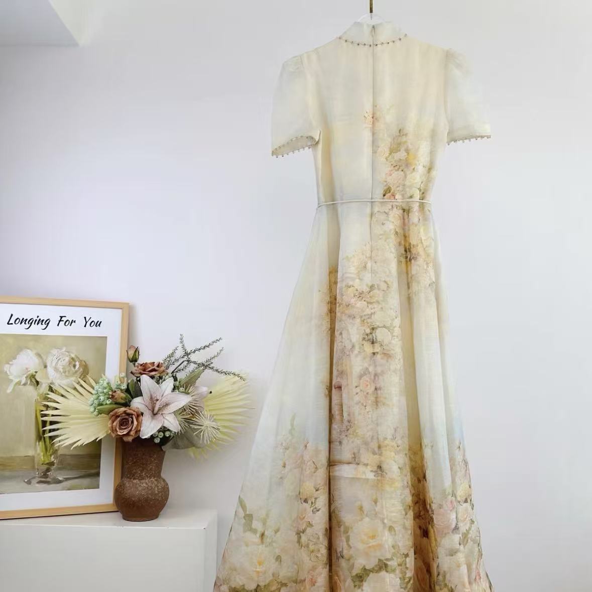 Watercolor Floral Maxi Dress