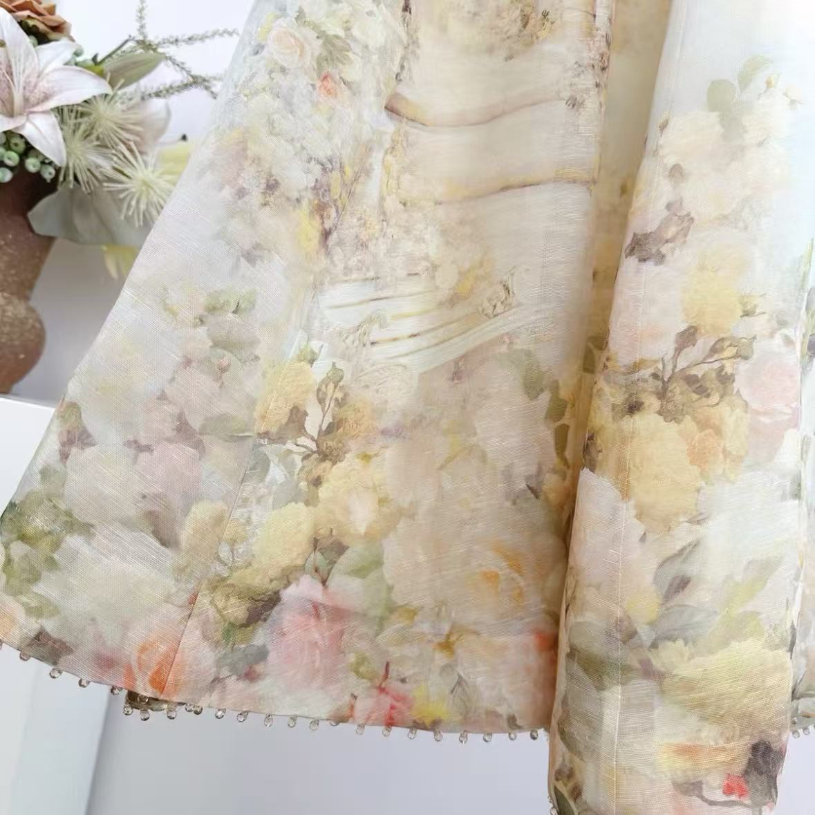 Watercolor Floral Maxi Dress