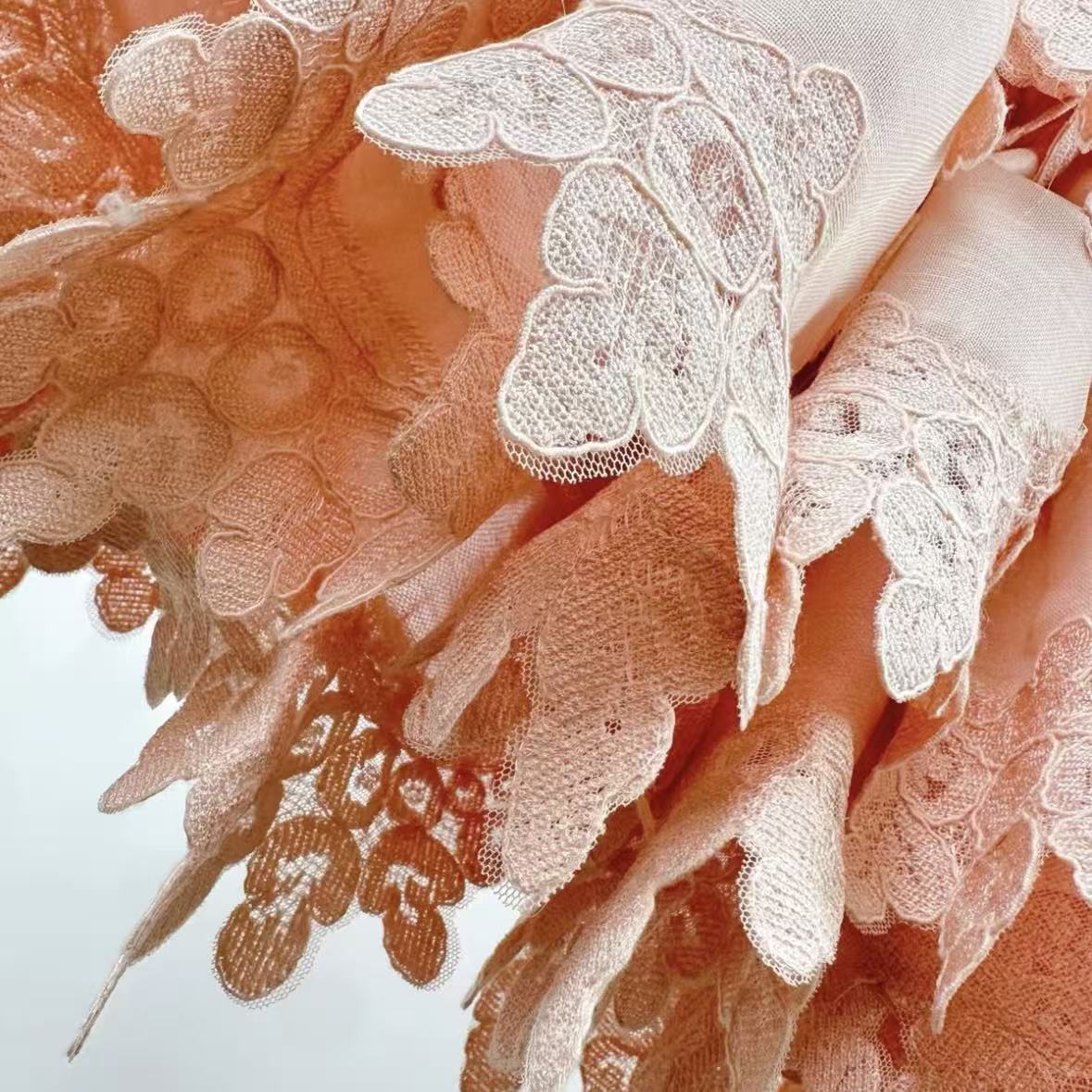 Pale Pink Tiered Lace Mini Dress | Spaghetti Strap, Cutout, Ruffled Summer Dress
